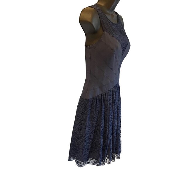 BCBG MAX AZRIA WOMENS DRESSY DRESS  XS navy blue - Picture 8 of 13
